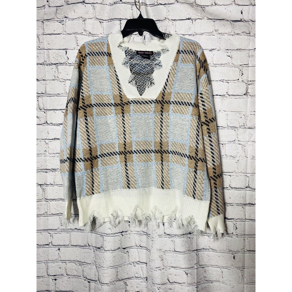 Trendy Threads Women’s Long Sleeve V-Neck Knit Sweater Size 1X